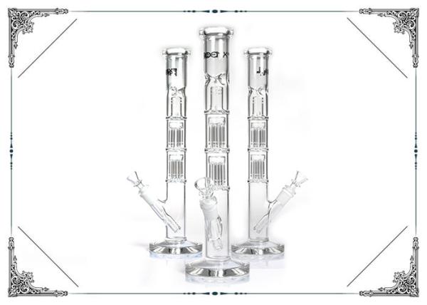 Buy cheap Double Six Arms tree Percolator Bongs 14'' Straight Tube Glass Smoking Water Pipe Bong from wholesalers