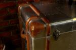 Antique Retro Decorative Storage Chest , Large Decorative Leather Trunks Copper