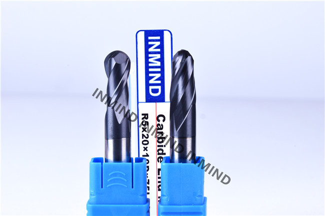 AlTiN Coating HRC50 Ball End Mill Machine Cutting Tools 2 Flute End Mill