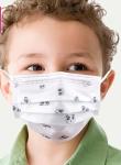 Children'S 3 Ply Disposable Face Mask 50pcs Collapsible CE Certificate