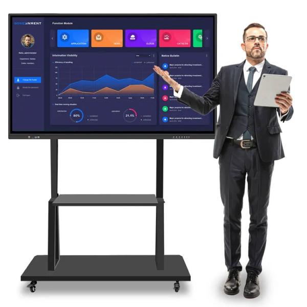 Buy cheap 450cd/M2 Digital Smart Interactive Whiteboard For Video Meeting from wholesalers