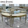Buy cheap Beautiful Round Glass Jewelry Display Showcase With Low Power Consumption Lights Systems from wholesalers