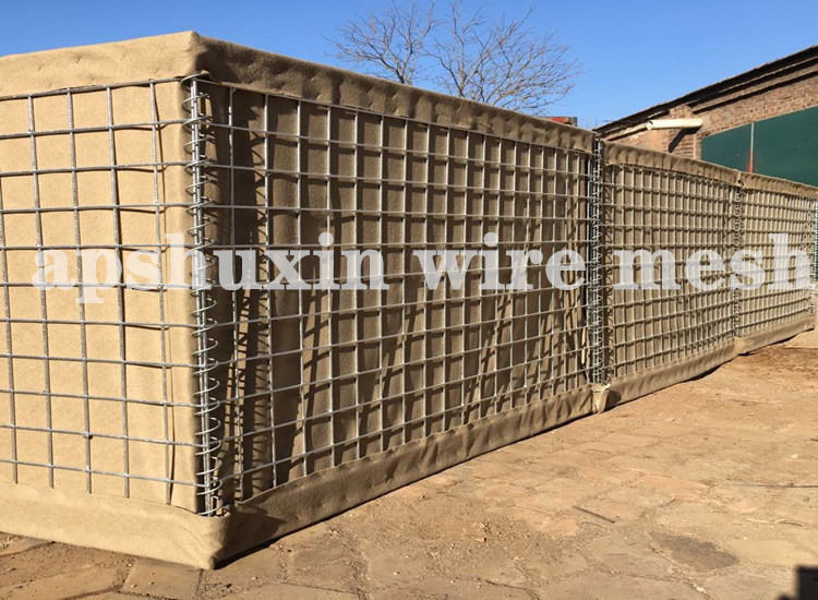 Galvanized Welded Mesh Gabion Military Barrier