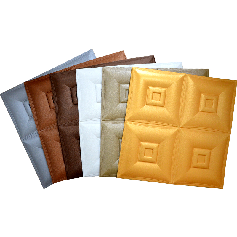 Moistureproof 3D PE Foam Wallpaper 70x77cm 3D PE Foam Wall Sticker