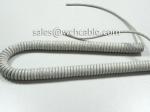 UL Approval PUR Retractable Spiral Cable Heat Resistant Colour Optional