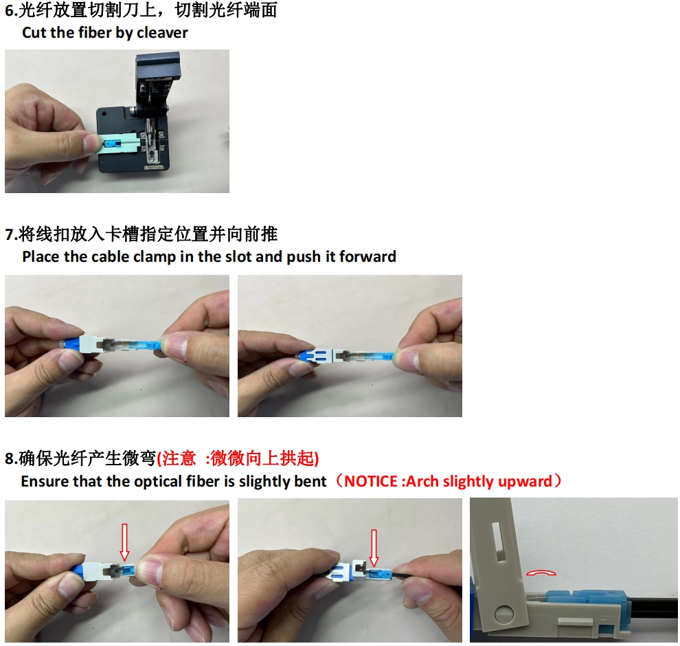 FTTH Fiber Optic Fast Connector Drawer Quick Connector Temperature -50 85 SC UPC APC