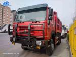 371HP 6x4 Sino Dump Truck With Military Bumper South Sudan