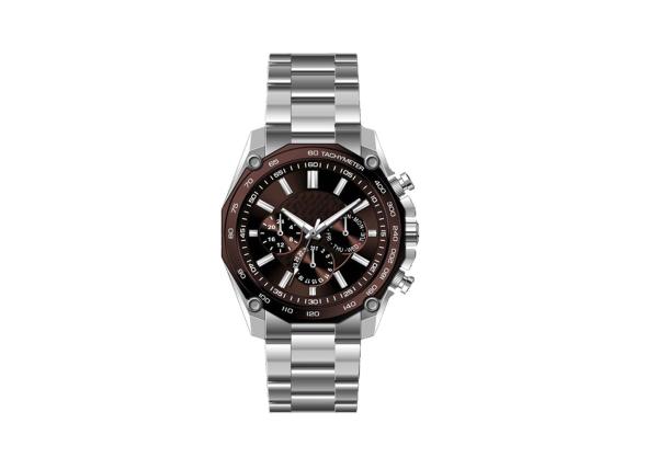 Buy cheap Solid Band 316L Stainless Steel Watches , Black Face Watch PVD Plating from wholesalers