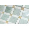 Buy cheap Shiny Ming Green Marble Stone Mosaic Tile With Thassos Polished Onyx Dot from wholesalers
