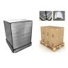 Buy cheap Heavy Duty Black PE Pallet Cover Waterproof Perforated Roll Outdoor Storage Protects Pallets from wholesalers