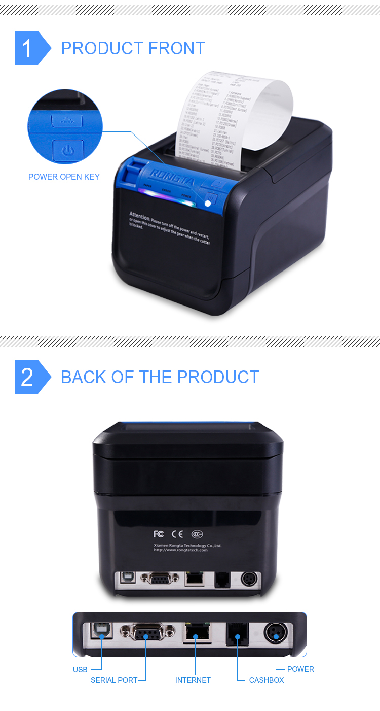ACE V1 Wireless 80mm Thermal Printer for Retail Thermal Receipt Printer