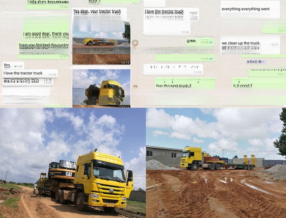 Used Sinotruck HOWO 371 380 400 430HP 6X4 Tractor Truck Head with Manual Transmission