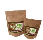 Flat Bottom Food Coffee Packaging Stand up k Pouch/Brown Kraft Paper Bag