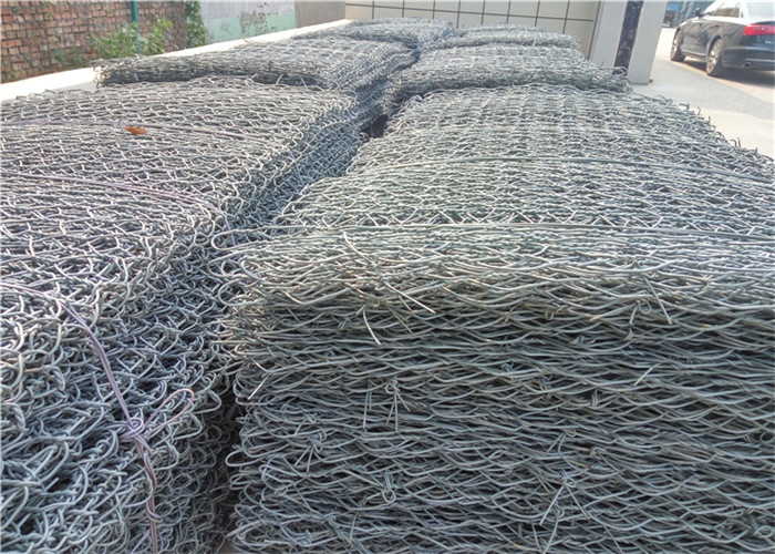 Customization Galvanized Gabion Cages With Pvc Coated Surface