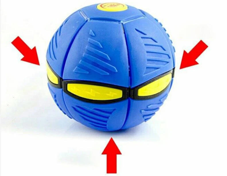 LED Flying Dog Ball Interactive Pet Toys Rubber Plastic Interactive Puppy Toys