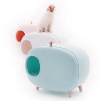Buy cheap Pet Cleaning Enclosed Kitty Litter Box , Lightweight Cat Litter Training Toilet product