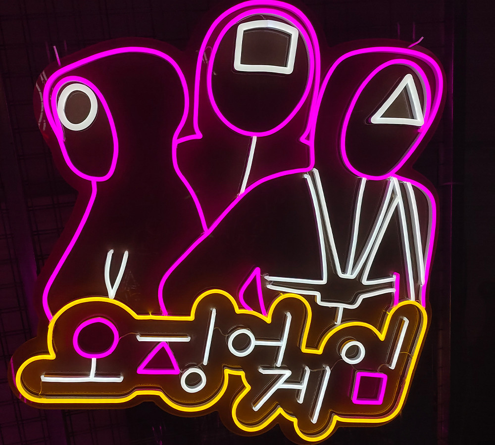 Korea Japan custom neon sign word letter picture handmade neon sign