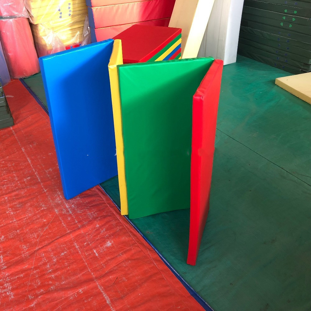 1M - 3M Childrens Soft Play Equipment Tri Fold Gym Dance Mats Exercise For School