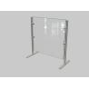 Buy cheap Stainless Steel Glass Pass Over Sneeze Guard With Shelf from wholesalers