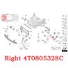 Buy cheap Black Right Bracket For Lamborghini Huracan LP580 610 OEM 4T0805328C from wholesalers