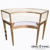 Buy cheap Rose Gold Curved Stain Steel Showroom Display Cases from wholesalers