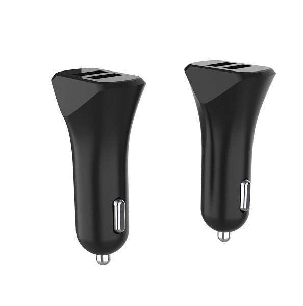 Buy cheap Black Smart IC ROHS 3.4A Dual Port Car Charger from wholesalers