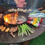 120kg Steel BBQ Grill Corten Wood Burning Barbecue Grills Metal