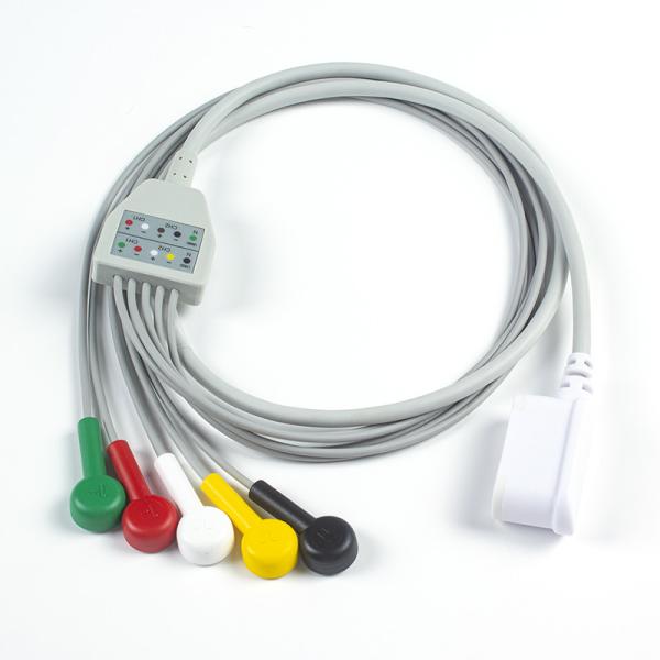 Compatible GE SEER 1000 Leadwire Set 2104816-001 GE Seer 5 Lead IEC Snap 2067634