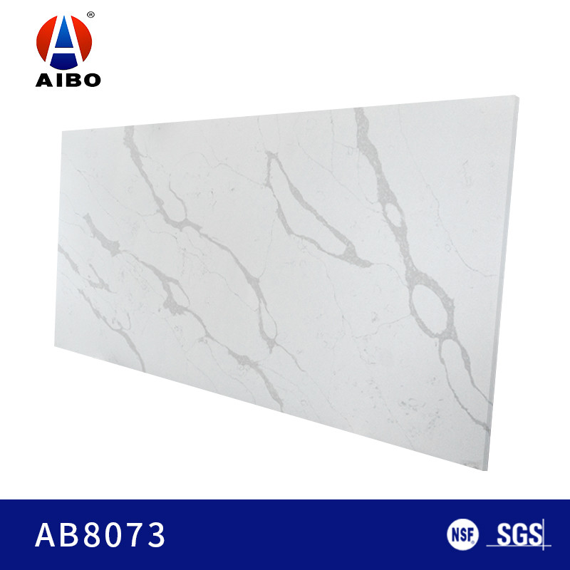 SGS standard Anti - Fouling Artificial Quartz Kitchen Countertop Engineering Stone