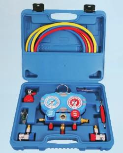 Buy cheap First-Class 134A Pressure gauge set, metal handle, explosion-proof bottle opener 2196 pipe pressure 600PSI-3000PSI from wholesalers