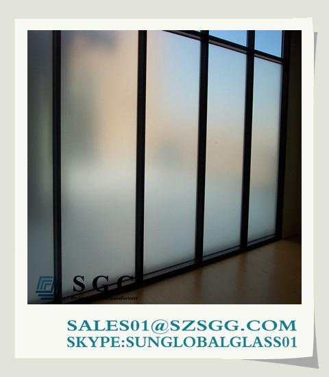 Buy cheap 3mm-19mm opaque window acid etched glass from wholesalers