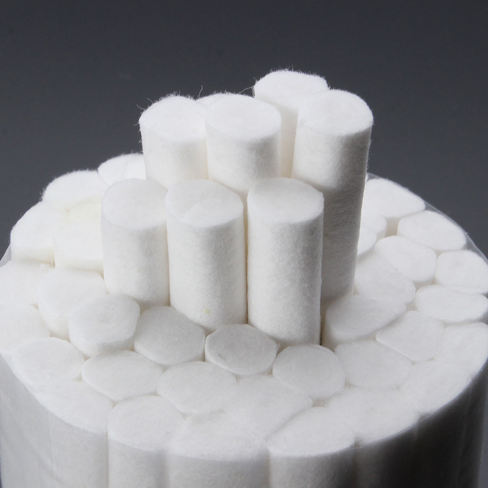Oem Ce 1.0x3.8cm Dental Cotton Roll Disposable For Surgical
