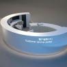 Buy cheap Semi Circle Airport Reception Desk from wholesalers