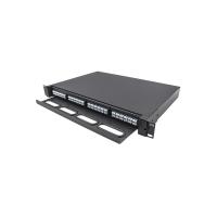 Buy cheap 19" 1U 48Port 96 Cores LC Fiber Optic Patch Panel Cabinet For Data Center product