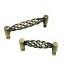 Buy cheap Birdcage Black Kitchen Cabinet Handles And Knobs 96mm Antique Brass Furniture Hardware from wholesalers