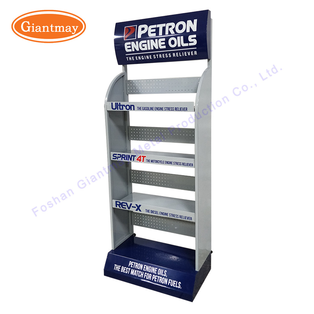 Lubricating Bottle Iron Rack Engine Stand Oil Display