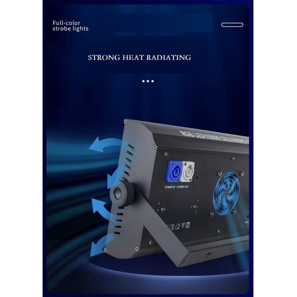 1000w dmx controller blue amber white color rgb led strobe light for stage pub