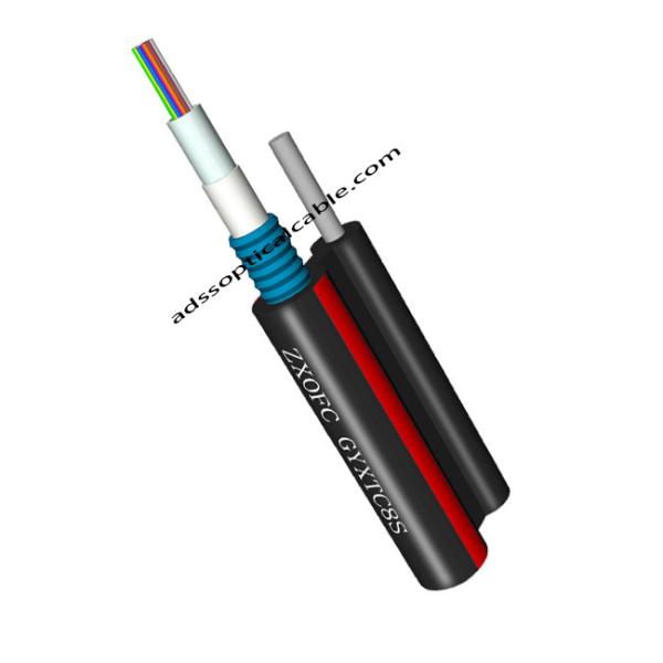 Buy cheap 4 6 12 Core Fiber Optic Lan Cable Self Supported Armored Gyxtc8s Low Dispersion from wholesalers