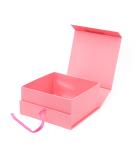 Buy cheap 1600g Pink Magnetic Hard Gift Boxes With Ribbon Spot UV from wholesalers