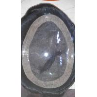 Buy cheap Customized Brazilian Virgin Hair Men Toupee Hairpieces Mono Base with Npu Around product