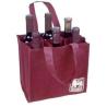 Buy cheap 6 bottle reusable drink non woven wine bag from wholesalers