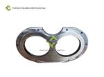 Alloy Concrete Pump Spare Parts Glasses Plate DN200/DN230/DN235/DN260