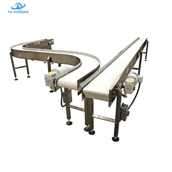 Durable Stainless Steel Bottle Conveyor System for 1890N Working Load 500mm