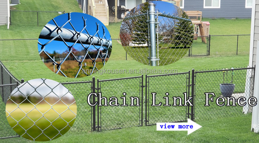 Cyclone Wire Fence with PVC Coated Galvanized Chain Link Wire Mesh Sustainable Option