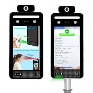 China Distance 0.5m Face Recognition Temperature Scanner Access Control on sale