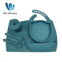 Buy cheap Non Slip BPA Free Silicone Baby Feeding Sets Bib LFGB product