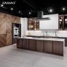 Buy cheap Custom Luxury Villa Lacquer Double Sink Island Design Modern Full Kitchen Cabinet from wholesalers