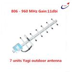 Outdoor Yagi Antenna 13dBi 960Mhz Aluminum Alloy N Female 55cm Height