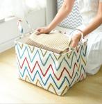 Clothing box canvas cotton linen folding Oxford cloth storage toy storage