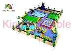 Digital Printing Blow Up Water Park Plato PVC Tarpaulin With 0.65mm - 0.9mm UV